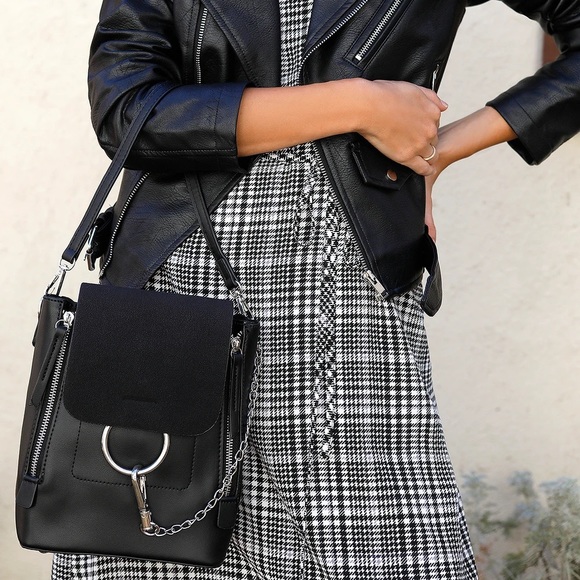 Lulu's Bags Lulus Vegan Leather Back Pack Purse Poshmark